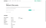 SKIMM60 coupon verification screenshot