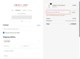 The Skin Spot coupon verification screenshot