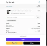 theskirtlady10 coupon verification screenshot
