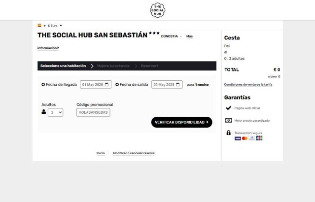 The Social Hub checkout page showing The Social Hub promo code box | Screenshot taken by SimplyCodes community member on May 1, 2025