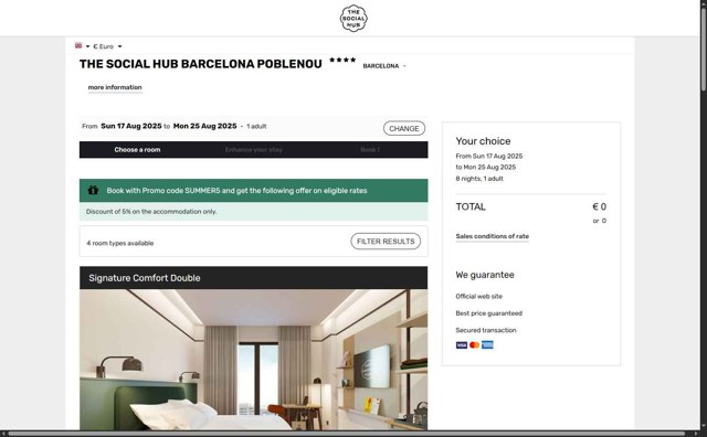 The Social Hub checkout page showing The Social Hub promo code box | Screenshot taken by SimplyCodes community member on Aug 11, 2025