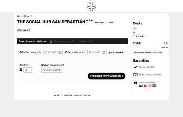 The Social Hub checkout page showing The Social Hub promo code box | Screenshot taken by SimplyCodes community member on Jul 26, 2025