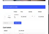 WOODGEARS coupon verification screenshot