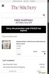 ST62525 coupon verification screenshot