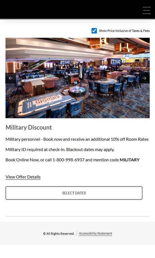 The STRAT Hotel checkout page showing The STRAT Hotel promo code box | Screenshot taken by SimplyCodes community member on Jul 2, 2025