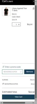 NEWSPINCOUPON coupon verification screenshot