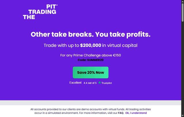 TheTradingPit checkout page showing TheTradingPit promo code box | Screenshot taken by SimplyCodes community member on Aug 14, 2025
