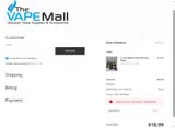 The Vape Mall coupon verification screenshot