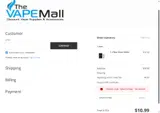 The Vape Mall coupon verification screenshot