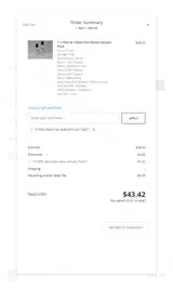 The Vape Mall coupon verification screenshot