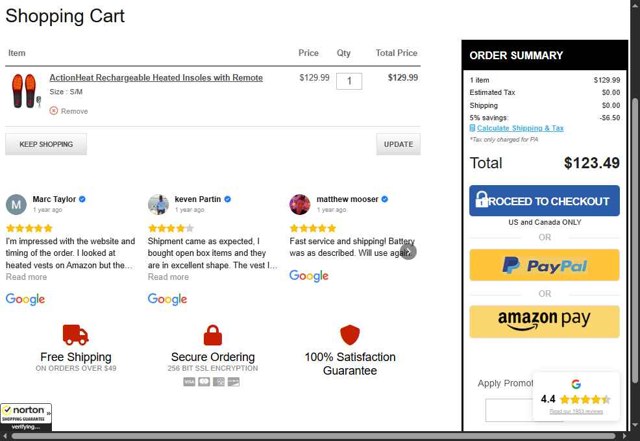 The Warming Store checkout page showing The Warming Store coupon code box | Screenshot taken by SimplyCodes community member on Aug 7, 2025