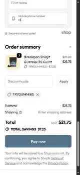 The Whole Reason coupon verification screenshot