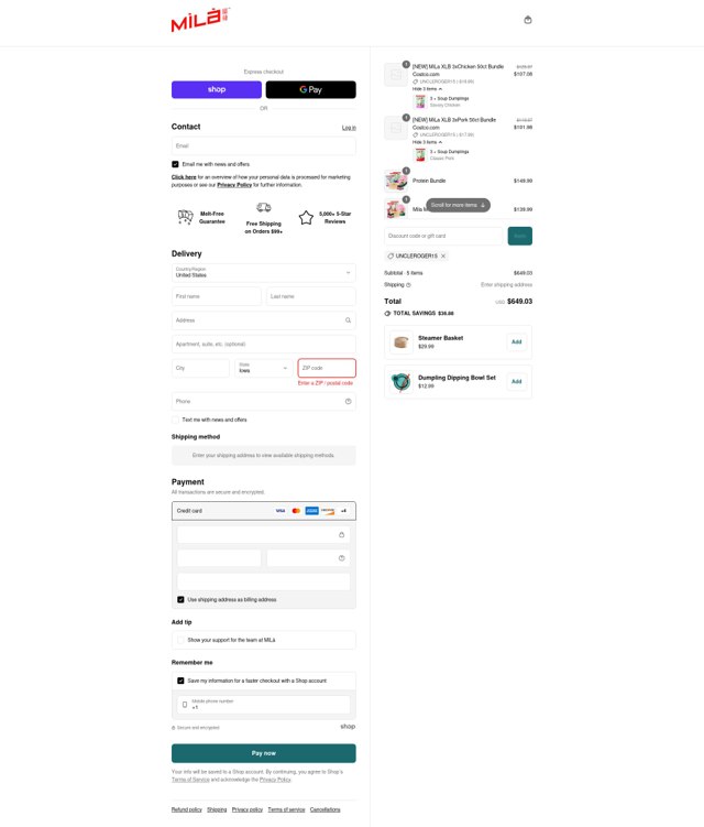 Xiao Chi Jie checkout page showing Xiao Chi Jie discount code box | Screenshot taken by SimplyCodes community member on Sep 6, 2025