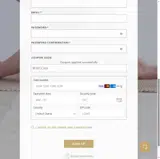 REBECCA25 coupon verification screenshot