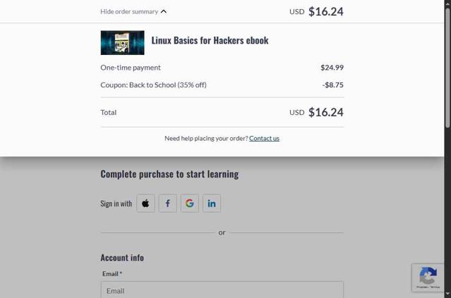 Thinkific checkout page showing Thinkific promo code box | Screenshot taken by SimplyCodes community member on Sep 4, 2025