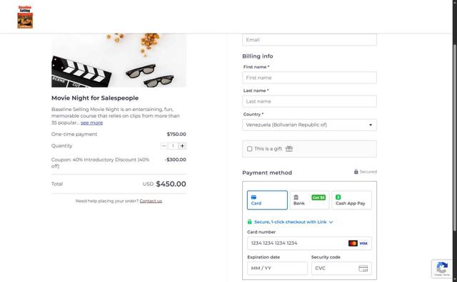 Thinkific checkout page showing Thinkific promo code box | Screenshot taken by SimplyCodes community member on Jun 9, 2025