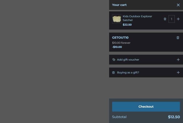 Think Outside checkout page showing Think Outside coupon code box | Screenshot taken by SimplyCodes community member on May 4, 2025