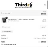 Thirdzy coupon verification screenshot