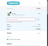 Thirsties coupon verification screenshot