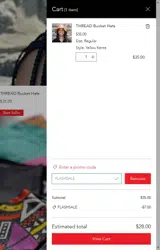 FLASHSALE coupon verification screenshot