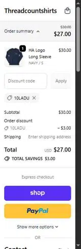 10LADU coupon verification screenshot