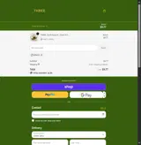 THREE. coupon verification screenshot