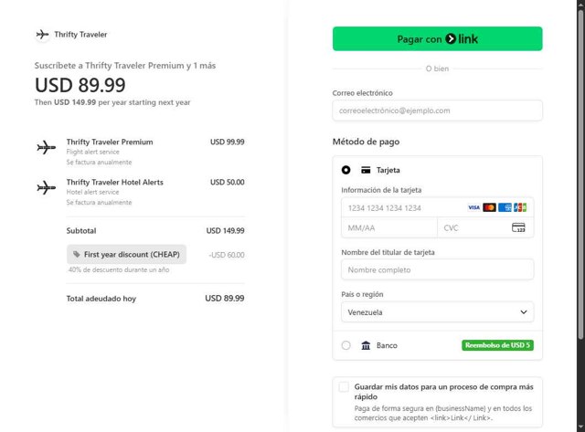 Thrifty Traveler checkout page showing Thrifty Traveler promo code box | Screenshot taken by SimplyCodes community member on Sep 6, 2025