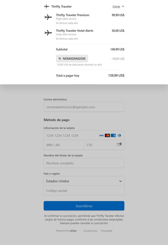 Thrifty Traveler checkout page showing Thrifty Traveler promo code box | Screenshot taken by SimplyCodes community member on Jul 20, 2025