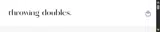 Throwing Doubles coupon verification screenshot