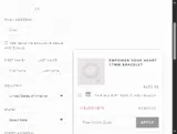 WELCOME10 coupon verification screenshot