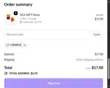 ORANGE coupon verification screenshot