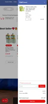 FEDE coupon verification screenshot