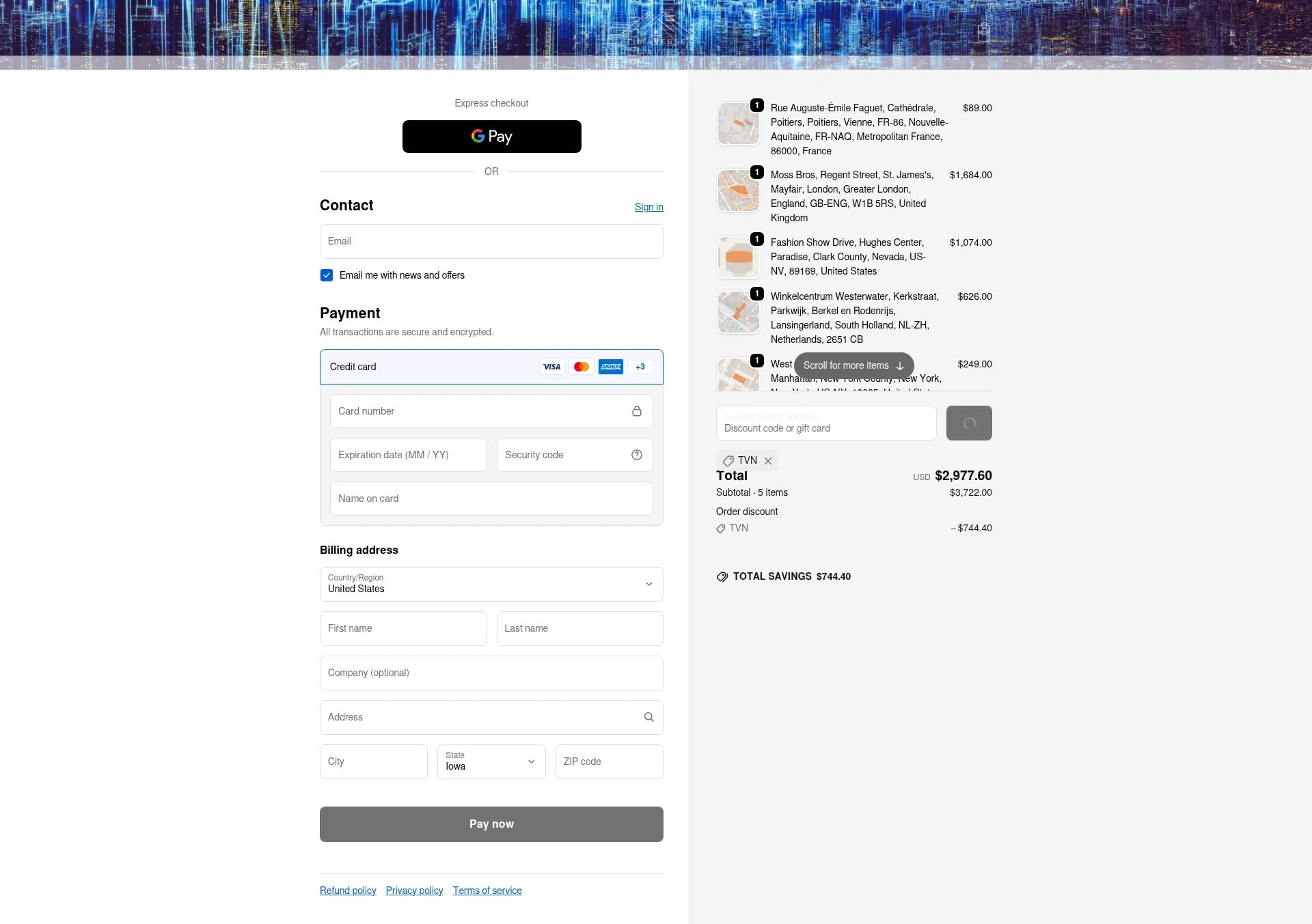 Tilia.Earth checkout page showing Tilia.Earth promo code box | Screenshot taken by SimplyCodes community member on Feb 11, 2026