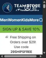 Minnesota Timberwolves Store coupon verification screenshot