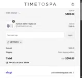 METIME20 coupon verification screenshot