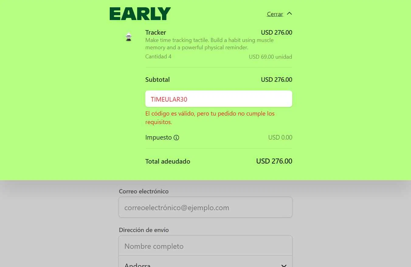 Timeular checkout page showing Timeular promo code box | Screenshot taken by SimplyCodes community member on Sep 19, 2025