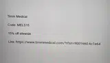 Timm Medical coupon verification screenshot