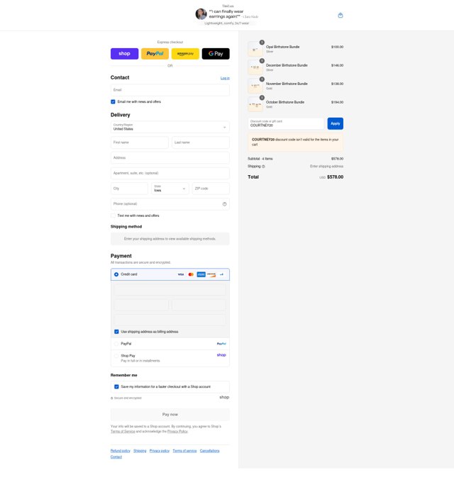 Tini Lux checkout page showing Tini Lux coupon code box | Screenshot taken by SimplyCodes community member on Sep 4, 2025