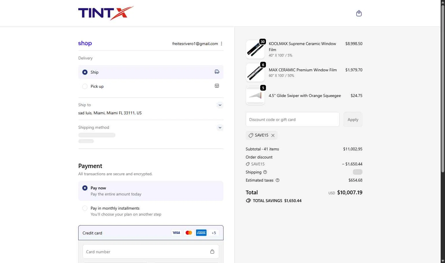 Uviron checkout page showing Uviron discount code box | Screenshot taken by SimplyCodes community member on Nov 11, 2025