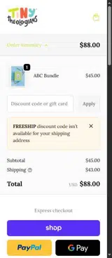 Tiny Theologians coupon verification screenshot