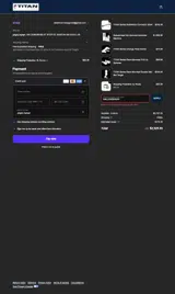 Titan Fitness coupon verification screenshot