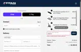 Titan Fitness coupon verification screenshot