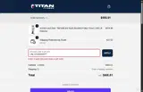 Titan Fitness coupon verification screenshot