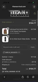 AMELIA_MOOSE33 coupon verification screenshot