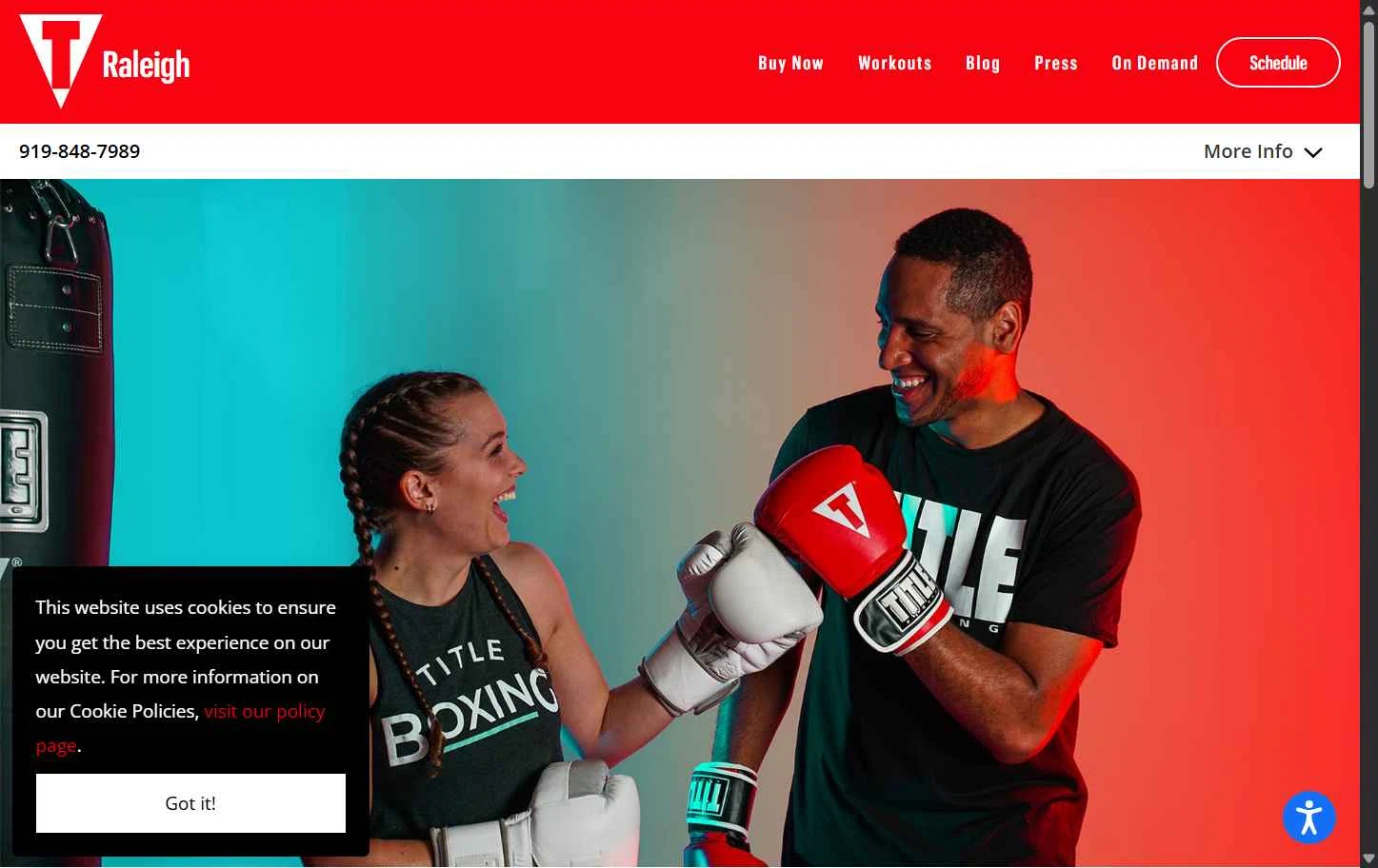 Title Boxing Club checkout page showing Title Boxing Club promo code box | Screenshot taken by SimplyCodes community member on May 23, 2025