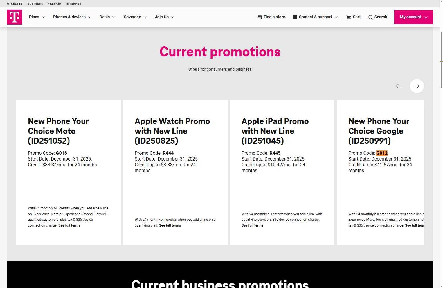 T-Mobile Promo Codes - $25 Off (3 Verified) Jan 2026