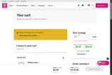 T-Mobile Fiber coupon verification screenshot