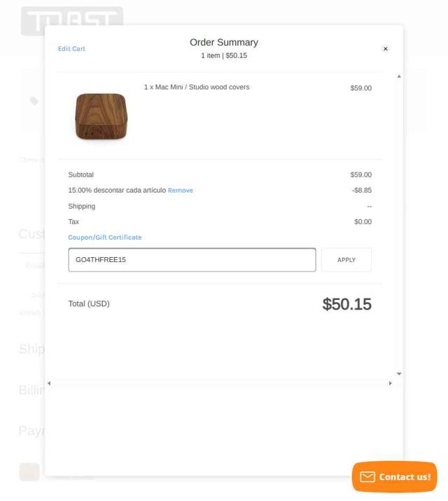 TOAST checkout page showing TOAST promo code box | Screenshot taken by SimplyCodes community member on Jul 4, 2025