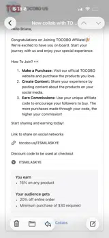 ITSMILASKYE coupon verification screenshot