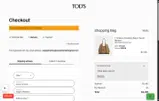 Tod's coupon verification screenshot